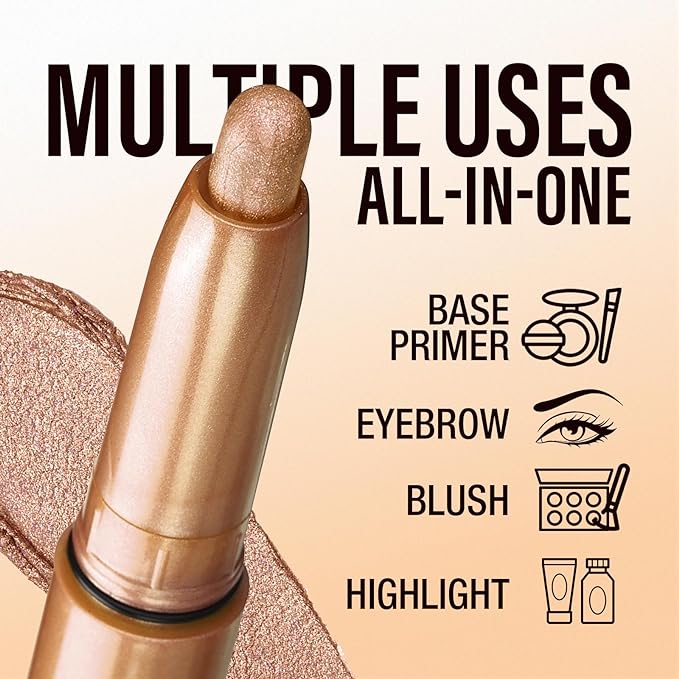 Jolilab Eyeshadow Stick Set, 2 PCS Matte Professional Bright-Colored Contouring and Highlight Stick, Cream Waterproof Long Lasting High Pigmented Eye Shadow (2, 05+21 2pcs)-BrightBean Baby