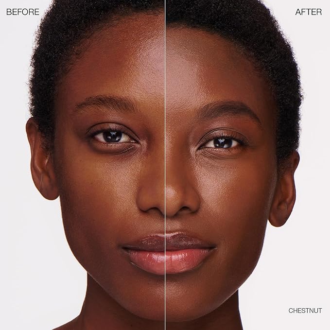 Ogee Complexion Perfecting Liquid Foundation - Lightweight Tinted Moisturizer For Face (Chestnut 13.75W - Deep Auburn, Rich-Golden Undertones) - with Vitamin C & Jojoba Oil - Certified Organic-BrightBean Baby