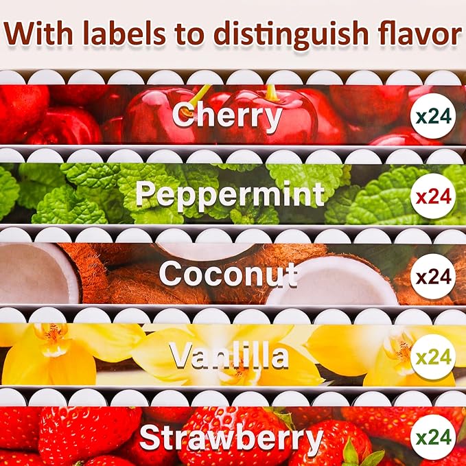 120 Pack Lip Balm Unlabeled, Natural Lip Balm Bulk Blank Tube, Personalized Lip Balm for Party Favors and Gift Basket Filling, Wedding or Baby Shower-5 Flavors-BrightBean Baby