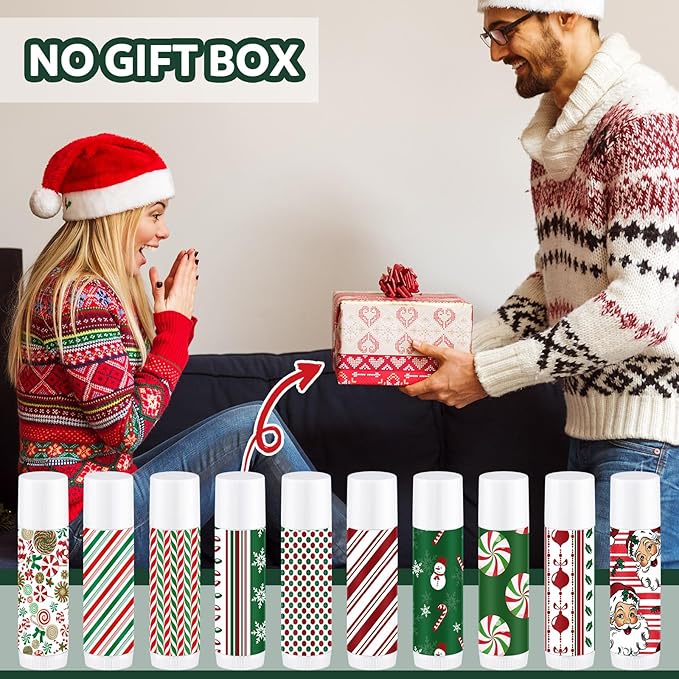 50 Pcs Lip Balm in Bulk Gift Set Moisturizing Lip Moisturizer Candy Themed Baby Shower Favors Candy Themed Gifts with Assorted Fruit Flavors for Women Men Dry Chapped Lips Christmas Gifts-BrightBean Baby