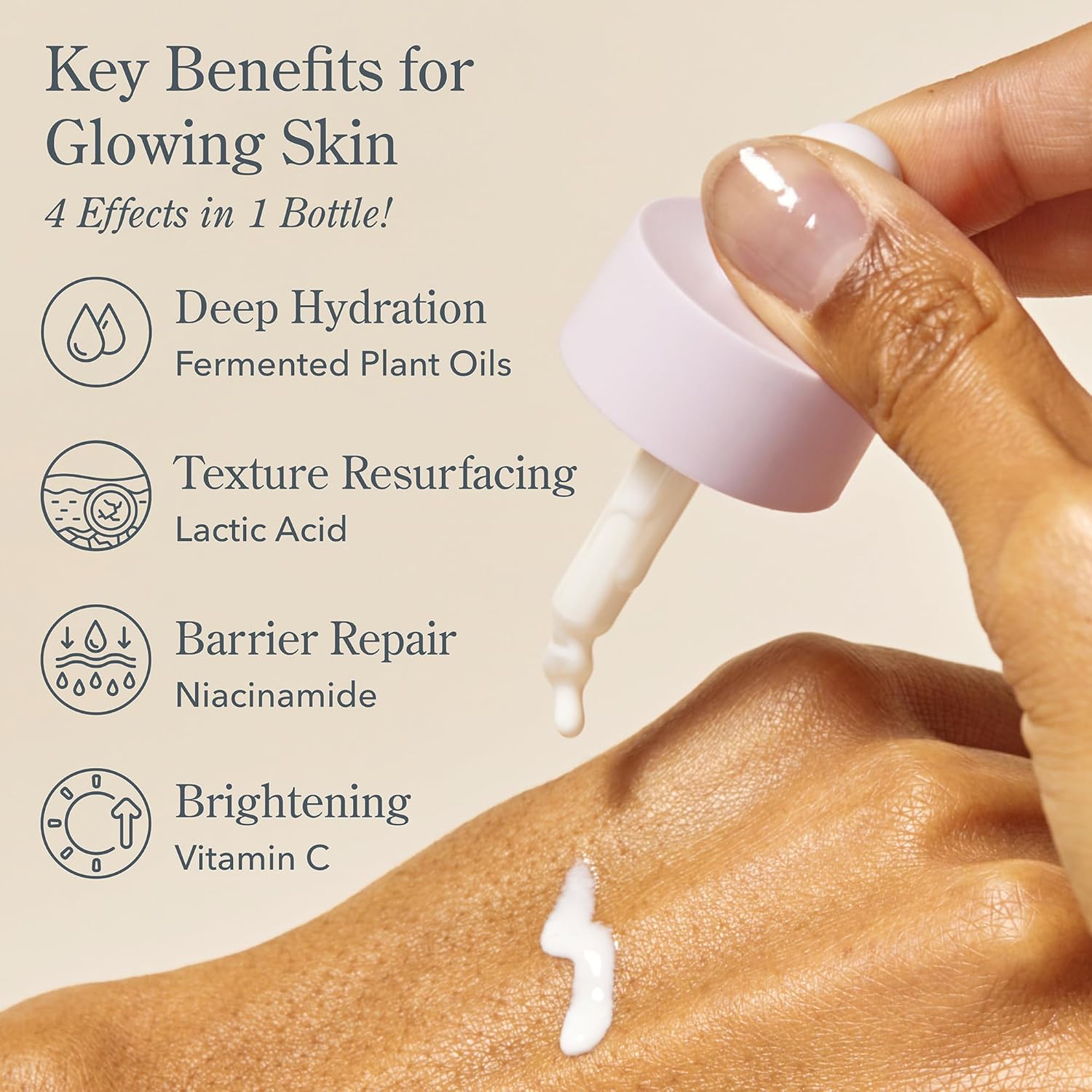 Beekman 1802 Oh Mega Milk Facial Oil - Hydrating Vitamin C & Niacinamide Serum - Repairs Skin Barrier & Reduces Dark Spots From Aging - Fragrance Free, Sensitive Skin Safe-BrightBean Baby