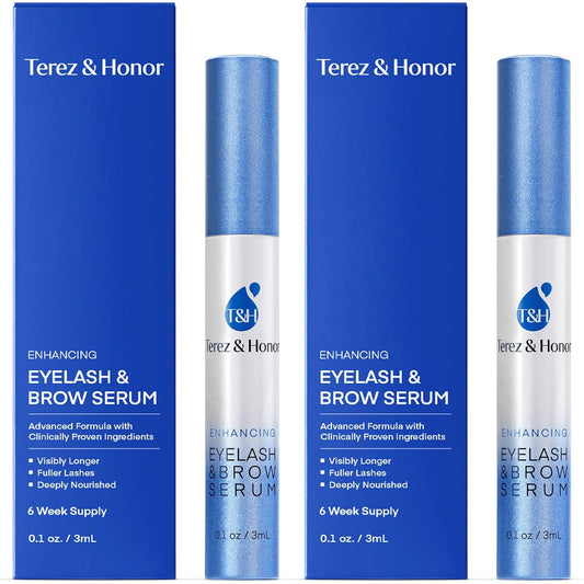 Terez & Honor Advanced Enhancing Eyelash and Eyebrow Serum (Eyelash Serum - 2 Pack)-BrightBean Baby