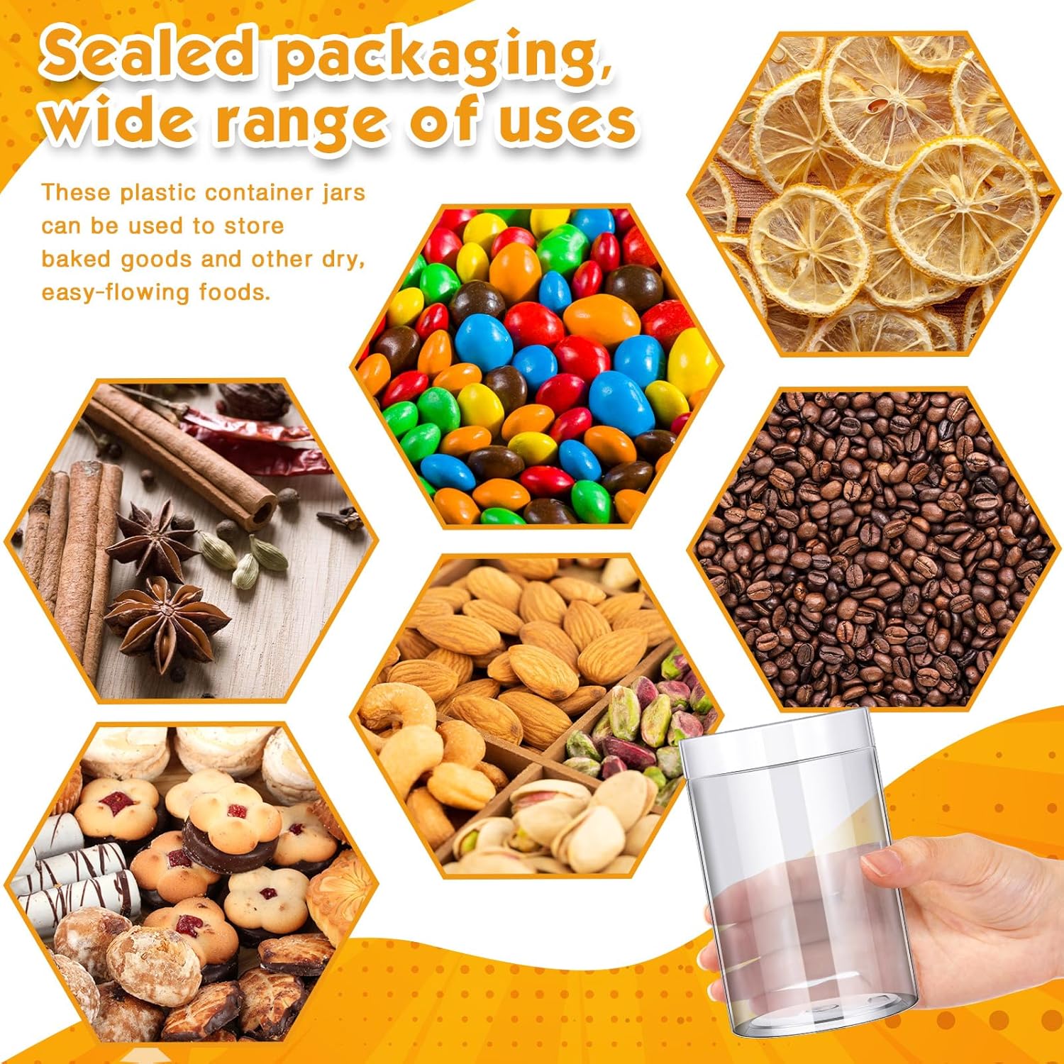 SATINIOR 100 Pcs Plastic Jars with Lids Small Containers Lids Wide Mouth Small Plastic Containers for Lotion Cream Rhinestones Body Butters Travel Storage(8 oz,White)-BrightBean Baby