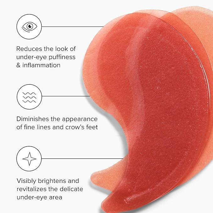 DRMTLGY Brightening Eye Masks (30 Pairs) - Caffeine Eye Masks for Dark Circles and Puffiness with Hyaluronic Acid, Eye Patches for Puffy Eyes - 2 pack-BrightBean Baby