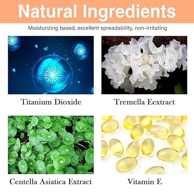 2Pcs Mushroom Head Air Cushion CC Cream, Long Lasting Oil Control BB Cream for All Skin Types, Moisturizing Foundation Face Makeup Set with Foundation Brush （#Natural）-BrightBean Baby