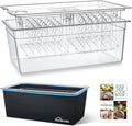 HOMENOTE Large Sous Vide Container 26 Quarts with Lid,Complete Sous Vide Accessories Kit BPA Free,Compatible with Anova and Most Sous Vide Cookers（Comes with 2 Sous Vide Racks and Insulating Sleeve）