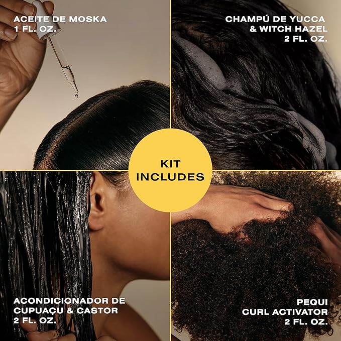 Ceremonia The Waves & Curls Travel Kit Mini Set Ultimate Hair Wellness Bundle for Textured Hair-BrightBean Baby