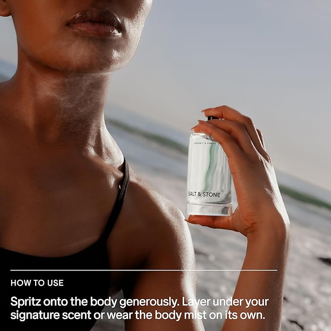 Salt & Stone Body Mist + Natural Deodorant Bundle | Santal & Vetiver-BrightBean Baby