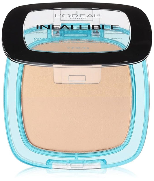 L'Oréal Paris Infallible Pro Glow Pressed Powder, Natural Beige, 0.31 oz.-BrightBean Baby