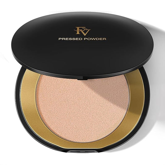 FV Matte Finish Pressed Powder, Long-Lasting, Lightweight, Oil-Control, Medium Coverage Baking Setting Powder for All Skin Types, 0.28 Oz, Classic Ivory-BrightBean Baby