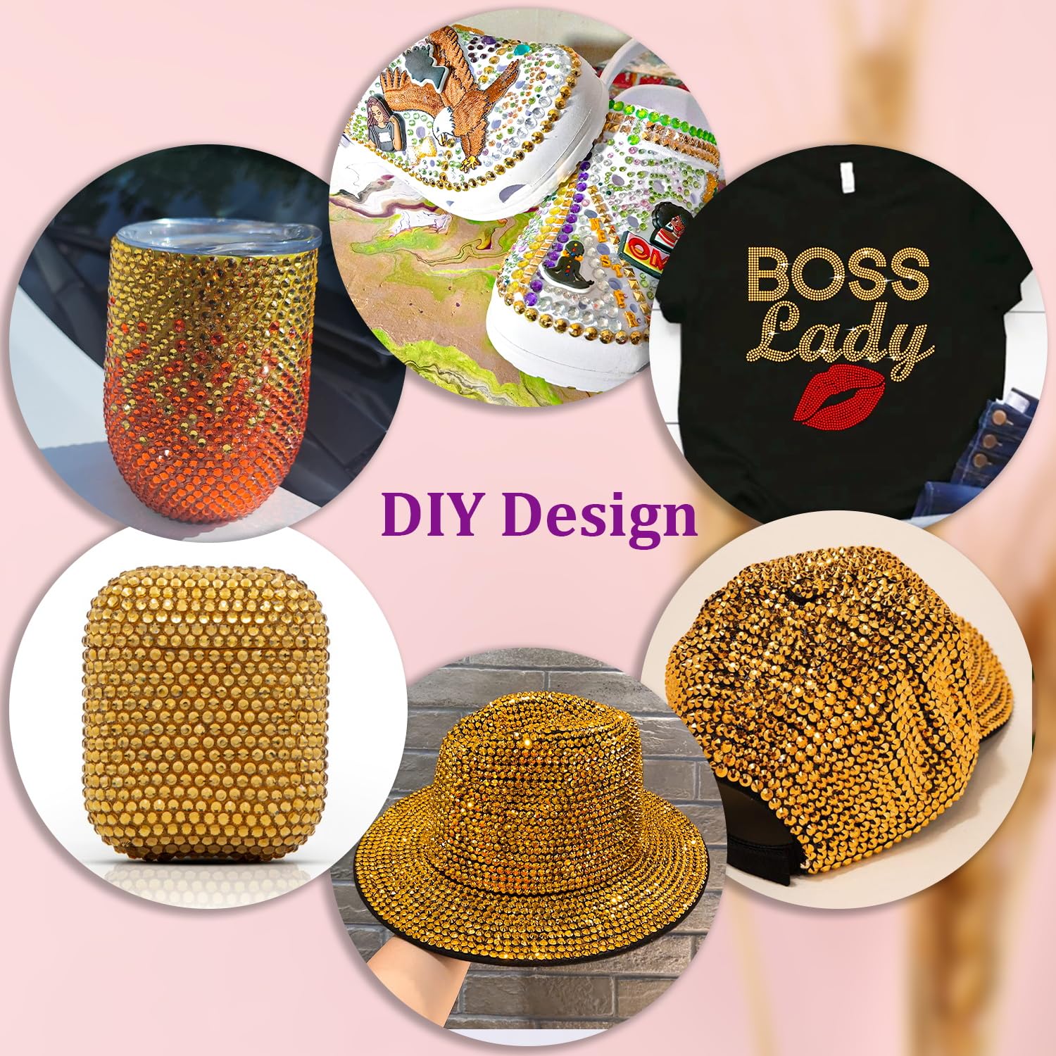 25000Pcs Resin Rhinestones with Tweezers for Crafting, Gold Flatback Gems, Bedazzling Crystal with 3Pcs 10ml B7000 Jewelry Glue for DIY Crafts Clothing Tumblers Shoes Fabric Nail Art-BrightBean Baby