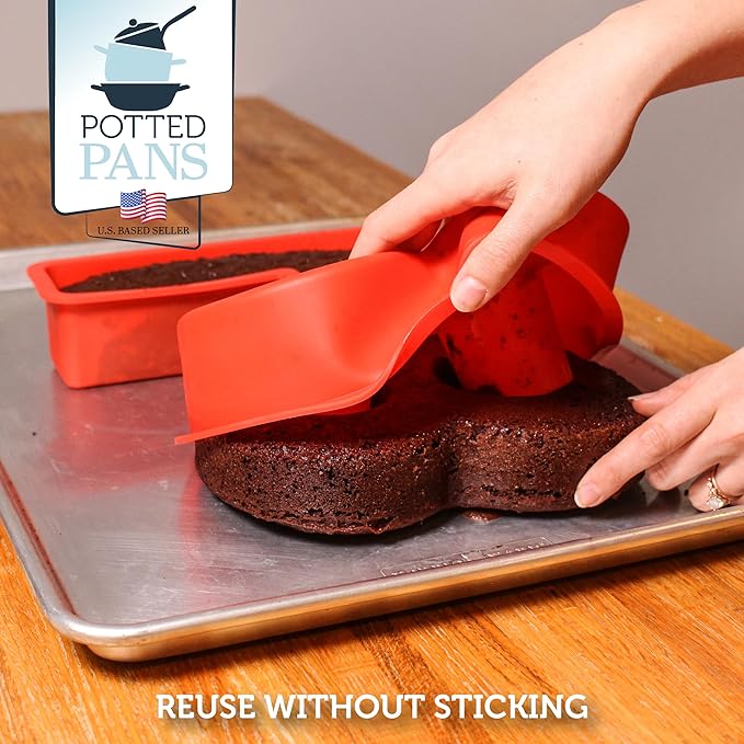 Cake Mold Numbers 10 Pieces - Large 10 Inch Cake Pans Set - 0 to 9 Big Number Cake Pan Shape Moulds for Baking