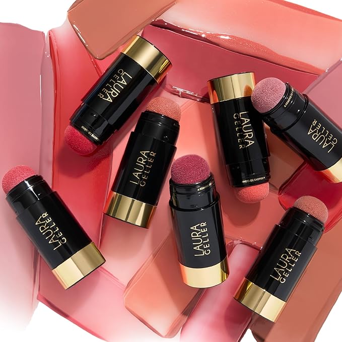 LAURA GELLER NEW YORK Serum Blush Tint, Lightweight Liquid Blush for Cheeks, Weightless Watercolor Sheer Finish, True Tawny-BrightBean Baby
