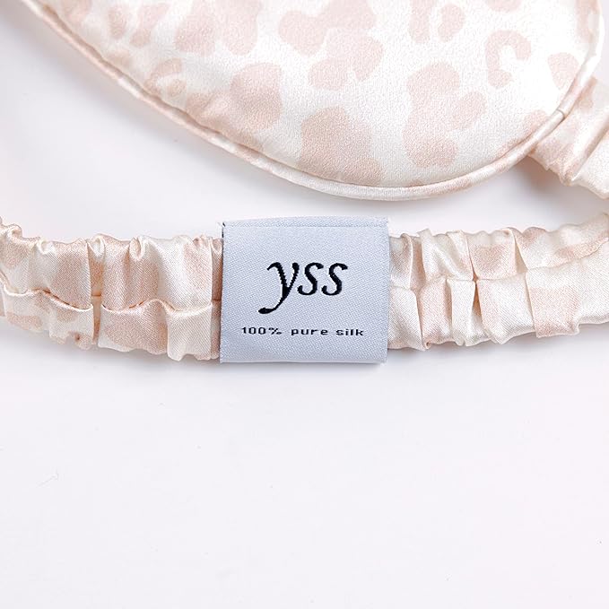 Silk Sleep Mask Light Blocking Luxury 100% Mulberry 22mm Silk Eye Mask Eye Cover Blindfold Ultra Soft Light & Comfy Anti Aging Skin Care with Travel Bag Gift Package-BrightBean Baby