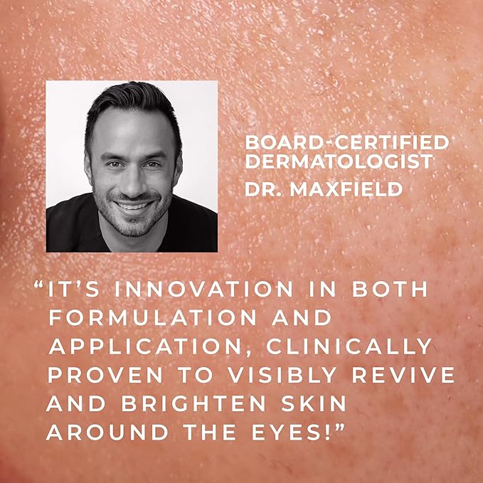 RoC Multi Correxion Revive + Glow Eye Balm with Vitamin C (0.14 oz) + Retinol Eye Cream Packette-BrightBean Baby