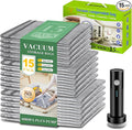 Vacuum Seal Bags for Clothing with Wireless Electric Pump - Travel & Home Use, 15 Pack Ideal Space Saver Vacuum Storage Bags, Travel Vacuum Bags for Luggage