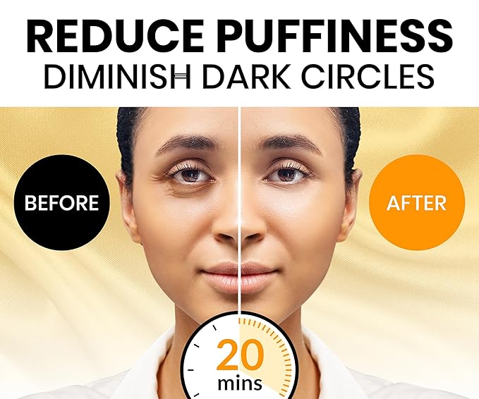 Stylia Under Eye Patches for Dark Circles and Puffy Eyes (30 Pairs) - 24k Gold Under Eye Mask with Vitamin C, Hyaluronic Acid, Pearl Extract - Eye Masks for Dark Circles and Puffiness-BrightBean Baby