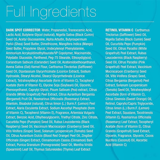 MD Complete Dark Spot Retinol Duo | Professional Dermatologist Dark Spot Correction | includes Dark Spot Corrector 1.0 fl oz and Retinol Vitamin C Concentrate Serum 0.5 fl oz| Set of Two-BrightBean Baby