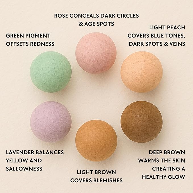 Ready to Wear Lasting Couture Finish - Color Correcting Powder Makeup Compact, Universal Correcting Foundation - Deluxe Size-BrightBean Baby