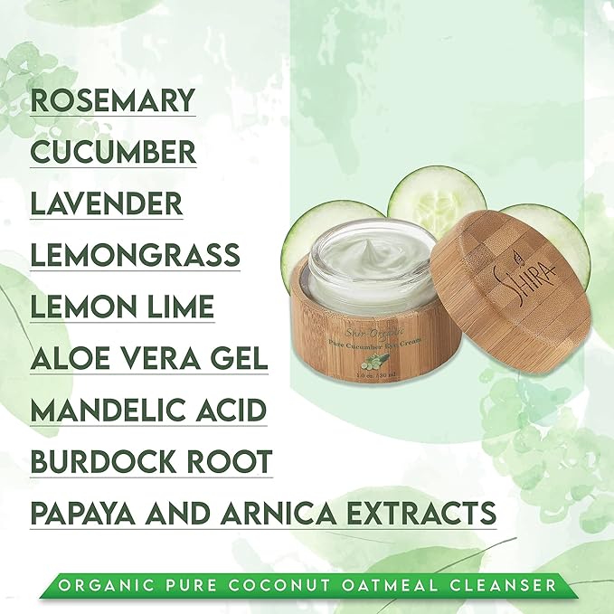 Shir-Organic Pure Cucumber Eye Cream For Dark Circles Eye Puffiness Wrinkles Instant Hydration Anti Aging Eye Cream for All Skin Type (15 ML)-BrightBean Baby