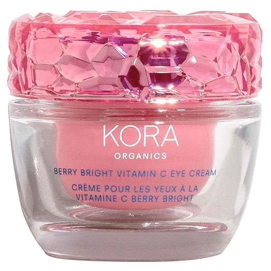 KORA Organics Berry Bright Firming Vitamin C Eye Cream | Hydrate & Strengthen | Certified Organic | Cruelty Free | Refillable | 0.50 fl oz-BrightBean Baby