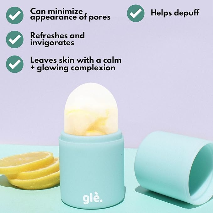 Cryotherapy Ice Massager Infused with Niacinamide - Cryo ICY Pops Face Massage Ice Roller | Cryotherapy Cooling Facial Ice Massager - for Face & Eyes-BrightBean Baby