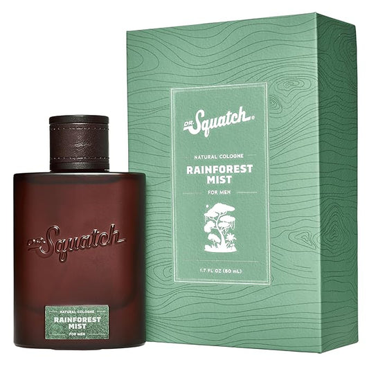 Dr. Squatch Natural Cologne for Men - Scent-Lock Technology and Sustainably-Sourced Ingredients - Rainforest Mist Cologne (1.7 fl oz)-BrightBean Baby