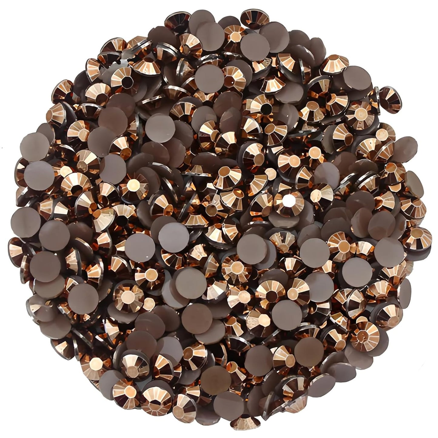 4500 Pcs SS12 3mm AB Flatback Rhinestones for Nails Art Crafts Glitter Round Shine Gems Crystals DIY Clothes Shoes （Bronze AB）-BrightBean Baby