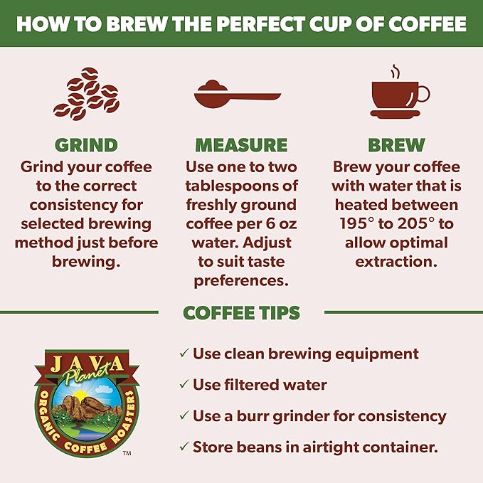 Low Acid Organic Coffee – Whole Bean, Mold-Free & Stomach Friendly by Java Planet, Espresso Blend Coffee, Dark Roast, Smooth Full Flavored, 5LB Bag