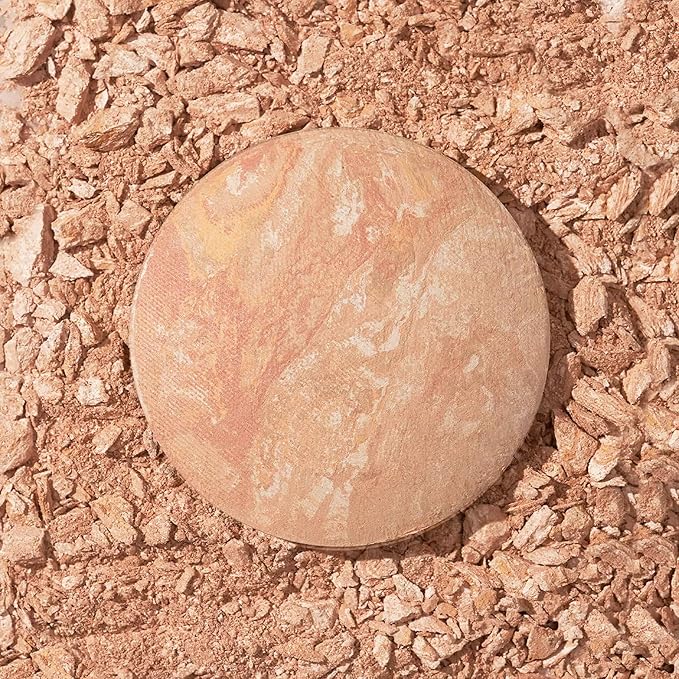 LAURA GELLER NEW YORK Award-Winning Baked Balance-n-Brighten To Go Travel Size Color Correcting Powder Foundation - Light - Buildable Light to Medium Coverage - Demi-Matte Natural-BrightBean Baby