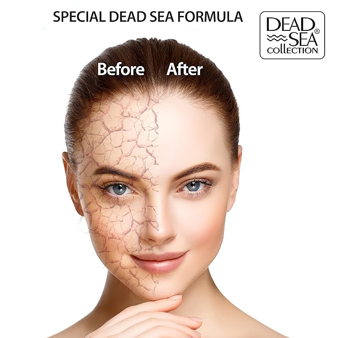 Dead Sea Collection Facial Vitamin C Kit - Day Cream (1.69fl.oz/50ml jar) & Facial Serum (1.69fl.oz/50ml bottle) - Pure Dead Sea Minerals - Anti-Wrinkle Hydration Smooth and Moisturized Skin-BrightBean Baby