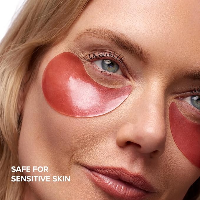 DRMTLGY Brightening Eye Masks (30 Pairs) - Caffeine Eye Masks for Dark Circles and Puffiness with Hyaluronic Acid, Eye Patches for Puffy Eyes - 2 pack-BrightBean Baby