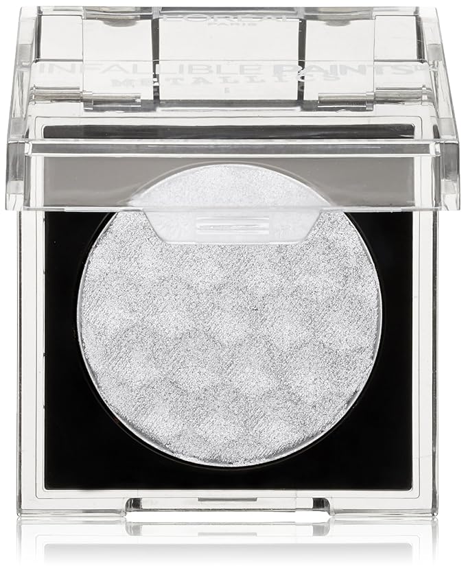 L'Oreal Paris Infallible Paints Eyeshadow Metallics, Aluminum Foil, 0.09 oz.-BrightBean Baby