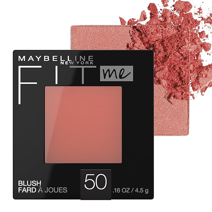 Maybelline Fit Me Blush, Lightweight, Smooth, Blendable, Long-lasting All-Day Face Enhancing Makeup Color, Wine, 1 Count-BrightBean Baby
