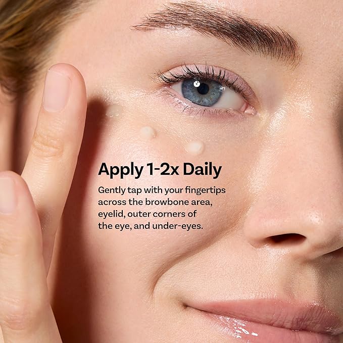 PowerPeptide-5 Eye Cream, Anti Aging Skin Care with Hyaluronic Acid, Peptides for Under Eye Circles, Wrinkles, Dewy, Soft, Plump Skin, Vegan, Paraben, Cruelty & Alcohol Free, 1.69 fl oz-BrightBean Baby