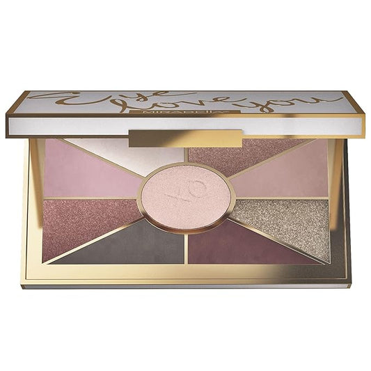 Mirabella Eye Love You Neutral Shimmer Eyeshadow Palette - Makeup Palette w/Ultra Pigmented Pressed Powders, Creamy Matte & Shimmer Pink Eyeshadow Shades - Romance-BrightBean Baby
