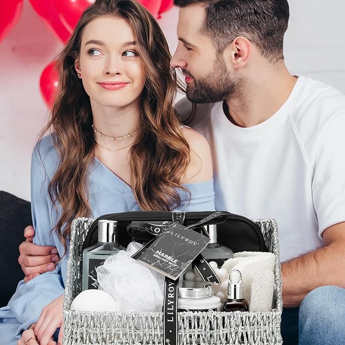 Fathers Day Gifts for Men Dad - 12-Piece Ultimate Bath & Body Gift Set for Women, Spa Gift Basket, Spa Collection with Bath Bomb | Mother's Day, Christmas, Birthday Gifts, All Occasion Holiday Present-BrightBean Baby