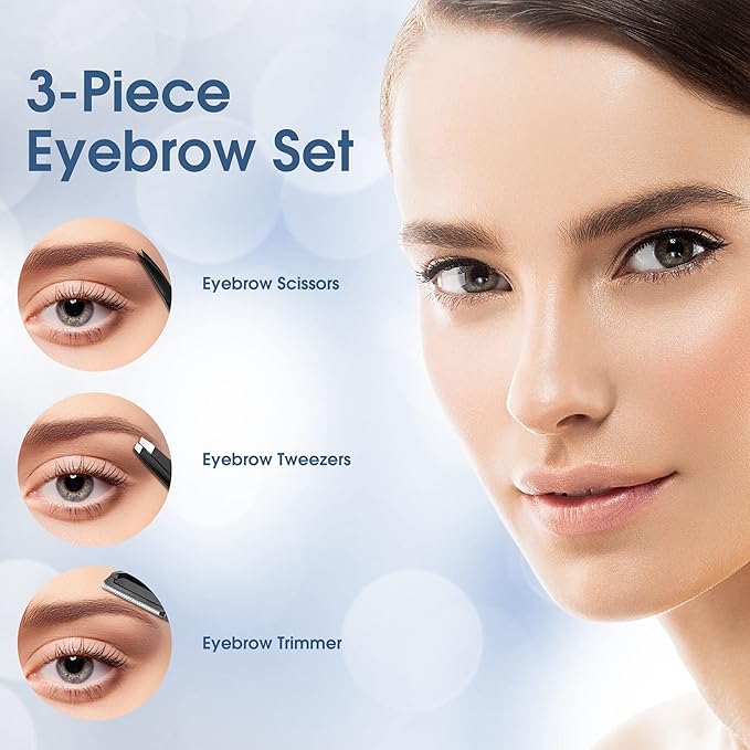 Newbealer 2in1 Facial Steamer, Hot Mist Facial Aromatherapy Humidifier Atomizer, Large Face Steamer Unclogs Pores Sinuses Moisturizing, Home Sauna Spa with Eyebrow Set (Blue, 170ml)-BrightBean Baby