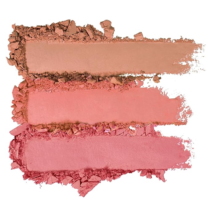 KimChi Chic Beauty Cheeky 3Some Blush Trio, Blush Makeup Palette with 3 Colors, Use Individually or Blend All Shades for Custom Look, 03 Bonita Señorita, 0.47 oz-BrightBean Baby