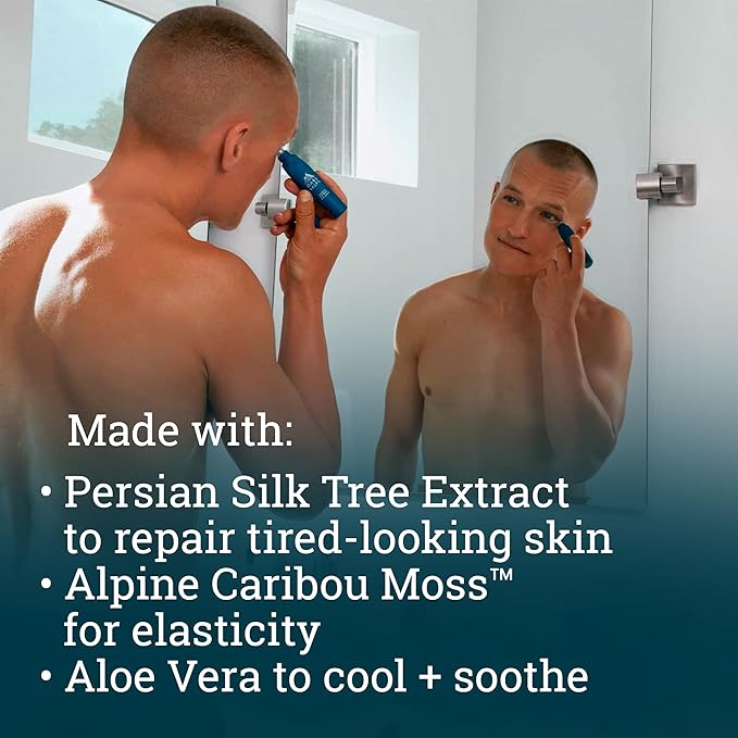 Oars + Alps Wake Up Eye Roller and Eye Depuffer, Dermatologist Tested Skin Care Infused with Caffeine and Aloe Vera, TSA Friendly, 0.5 Oz-BrightBean Baby