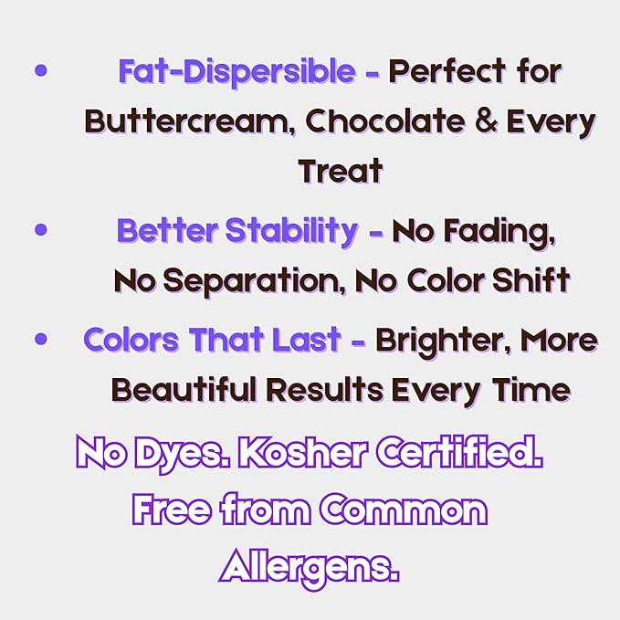 Bakerpan Black Oil-Based Food Coloring Powder - 30 g - Chocolate Food Coloring, Dye-Free Coloring for Candy, Icing, Cakes