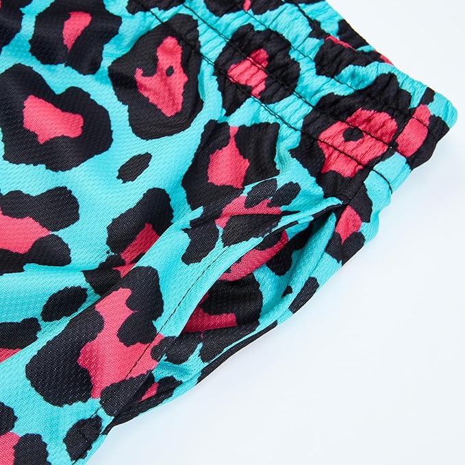 Fashion Funny Animal Printing Swim Trunks 5 inch Inseam Quick Dry Active Board Shorts for Men-BrightBean Baby