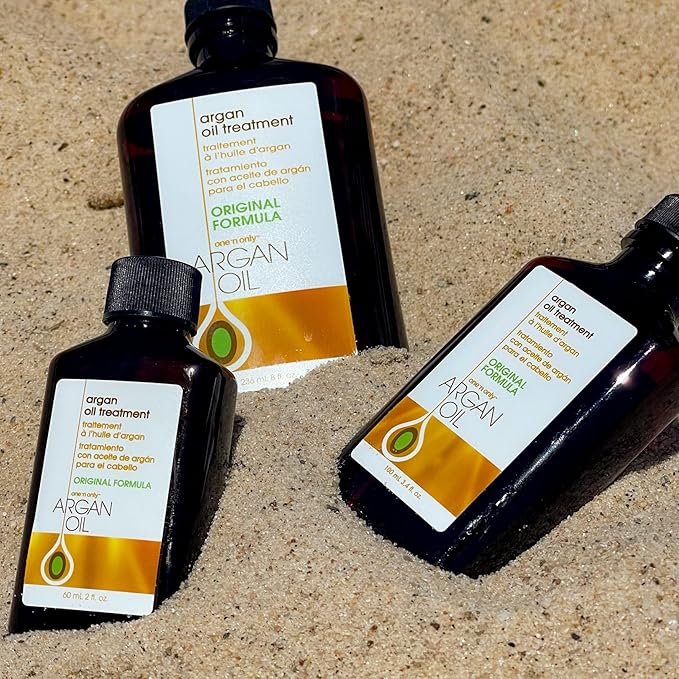 One 'n Only Argan Oil Hair Treatment - Hair Oil Smoothes and Strengthens Dry Damaged Hair, Eliminates Frizz, Creates Brilliant Shines, Non-Greasy Formula, 3.4 Fl. Oz-BrightBean Baby