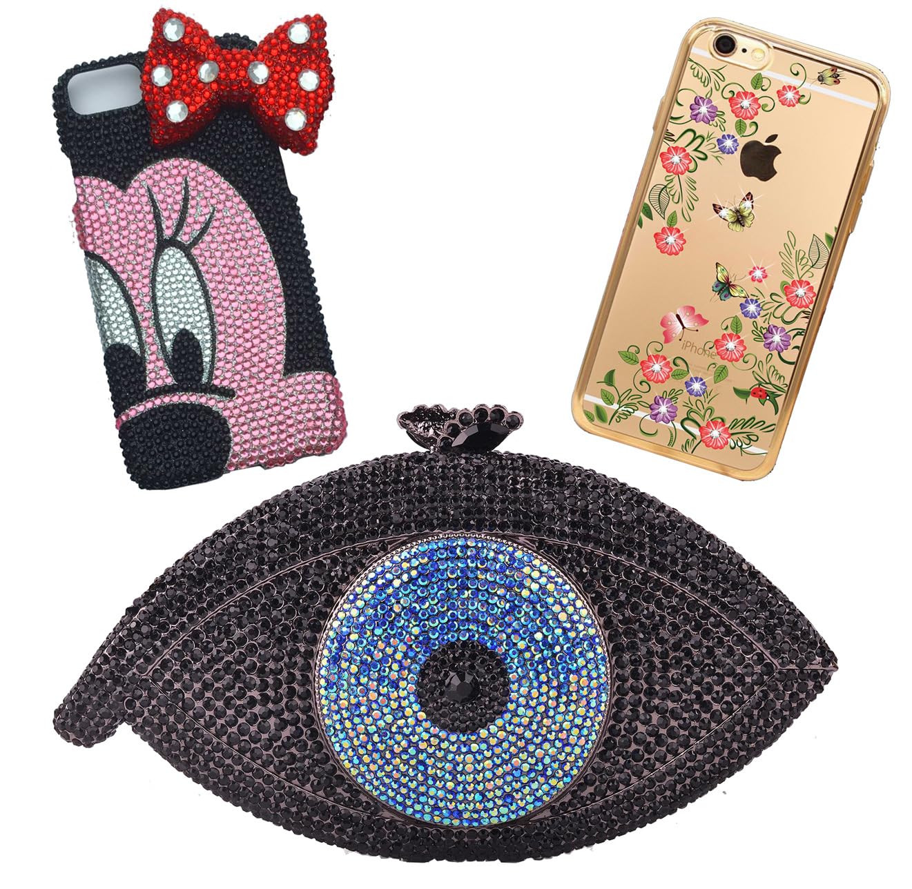 3000 Pieces SS12 3mm Flatback Rhinestones Clear Glass Round Gems Crystals for Nail Art DIY Crafts Clothes Shoes Bags （Crystal Blue）-BrightBean Baby