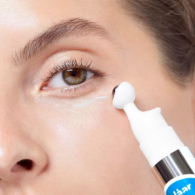Polåar - Icy Magic Instant Eye Contour Energiser with Siberian Ginseng - Anti-Dark Circles & Puffiness- Decongesting Icy Ball - Fragrance-Free - 92% Natural, Vegan, Cruelty Free, Made in France - 0.4-BrightBean Baby