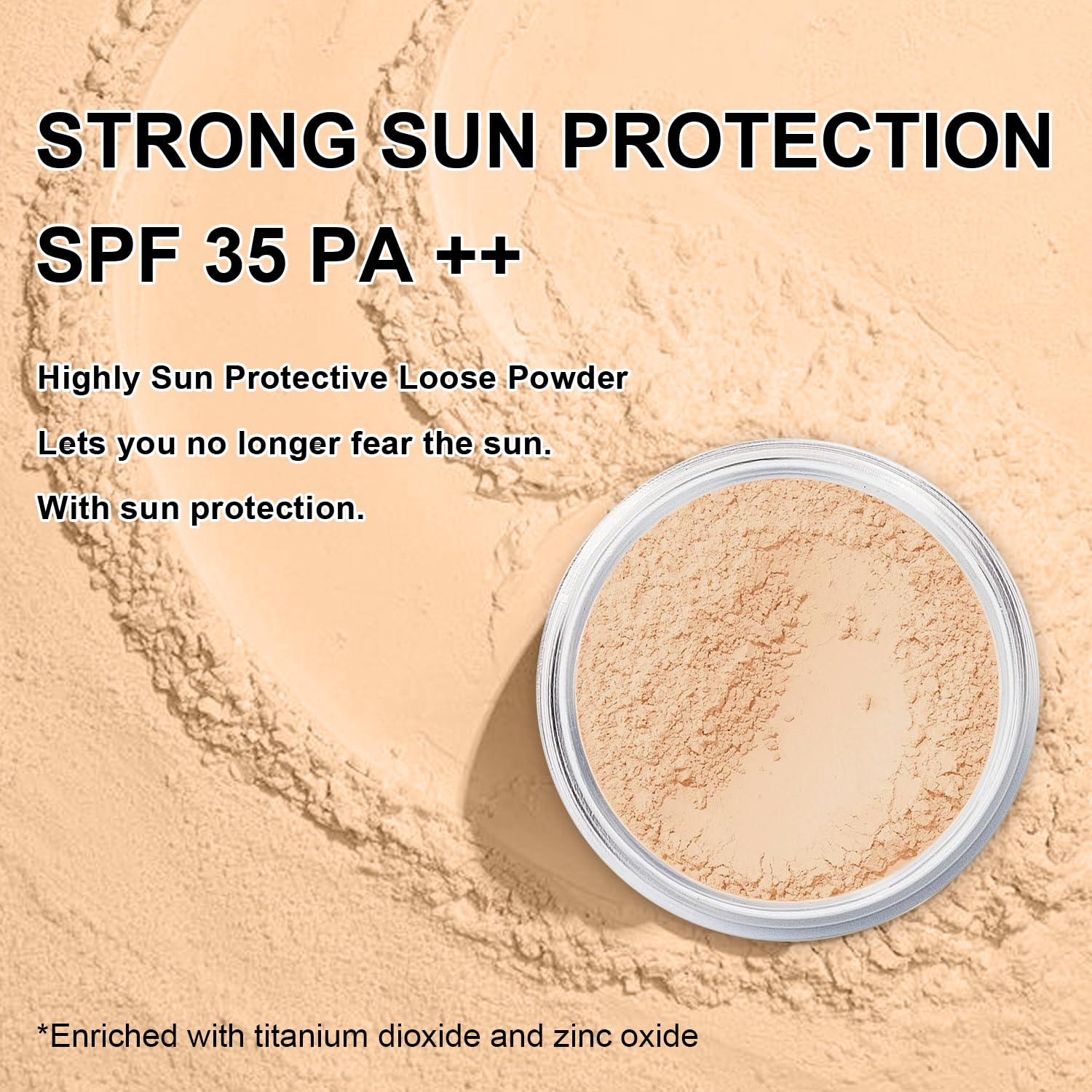 Mineral Powder Foundation, SPF 35, Sunscreen Lightweight Loose Powder, Skin-Improving, Buildable Coverage, Natural Glow Base Makeup (#05 Fair Light Foundation Makeup)-BrightBean Baby