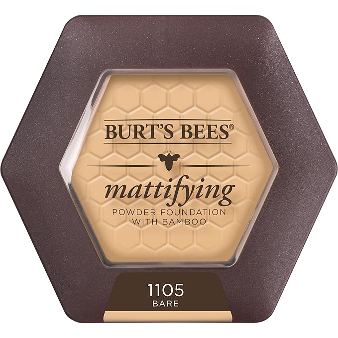 Burt’s Bees 100% Natural Mattifying Powder Foundation, Bare - 0.3 Ounce-BrightBean Baby