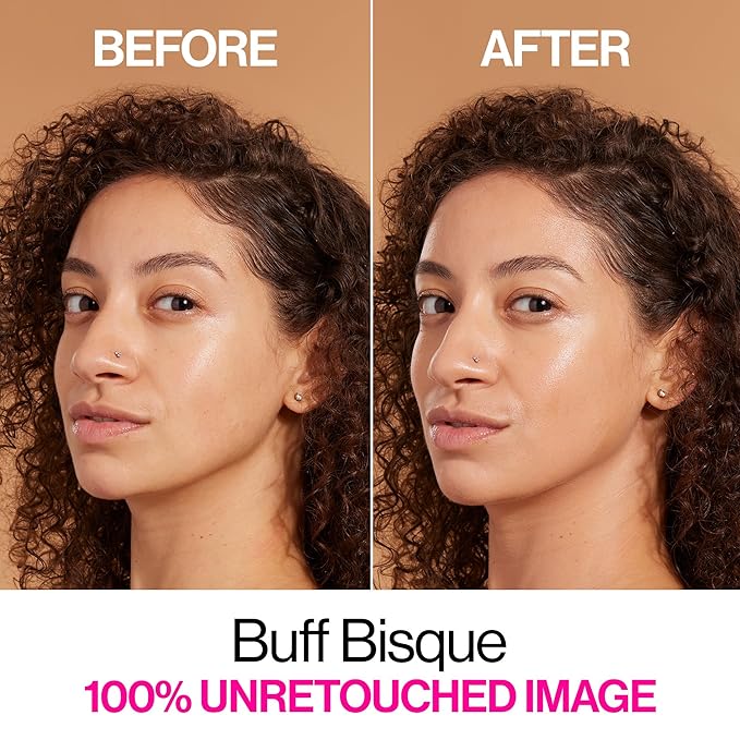 wet n wild Bare Focus Skin Tint, 5% Niacinamide Enriched, Buildable Sheer Lightweight Coverage, Natural Radiant Finish, Hyaluronic & Vitamin Hydration Boost, Cruelty-Free & Vegan - Buff Bisque-BrightBean Baby