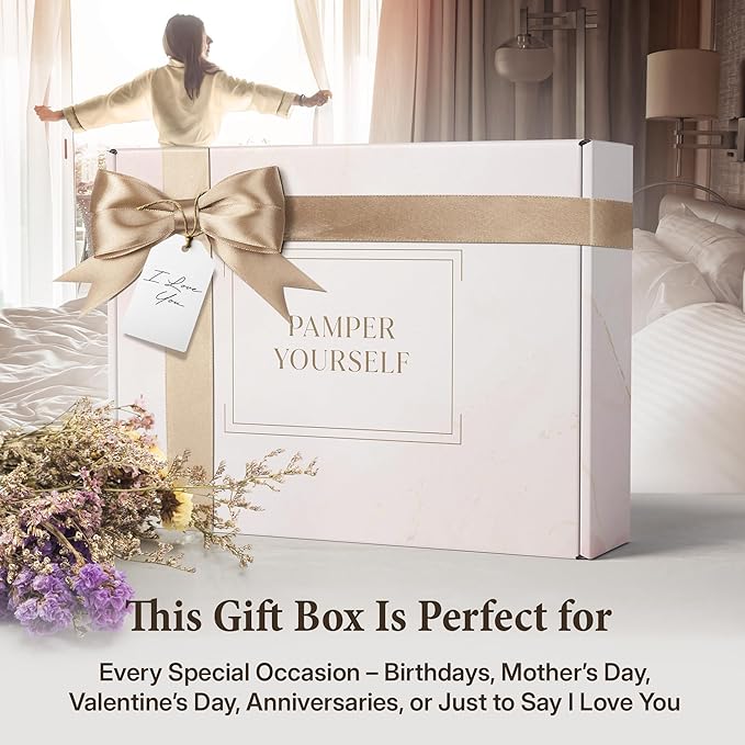 10-Piece Spa Gift Box for Women | Self-Care Set with Eye Mask, Loofa,Bath Bombs,Face Masks,Bubble Bath, Lotion, Body Wash & Bath Salt | Gift for Mom, Grandma, Wife, Bridesmaid or Loved Ones-BrightBean Baby