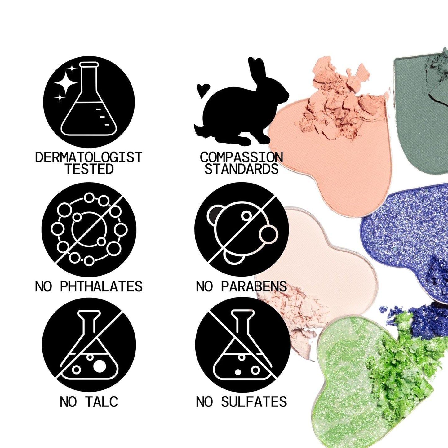 Pacifica Eyeshadow Palette – Waikiki Mineral Eyeshadow, Blendable Shimmer & Matte Shades w/Velvet Matte, Shimmer & Metallic, Cocoa Butter Infused, Talc-Free, Vegan & Cruelty-Free, 0.24 oz 10 Shades-BrightBean Baby